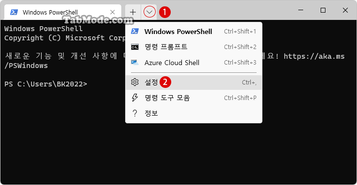 Windows 터미널 설정을 사용자 지정하기